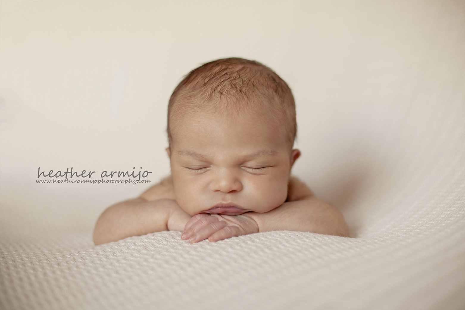 sleepy newborn baby boy at katy texas photography