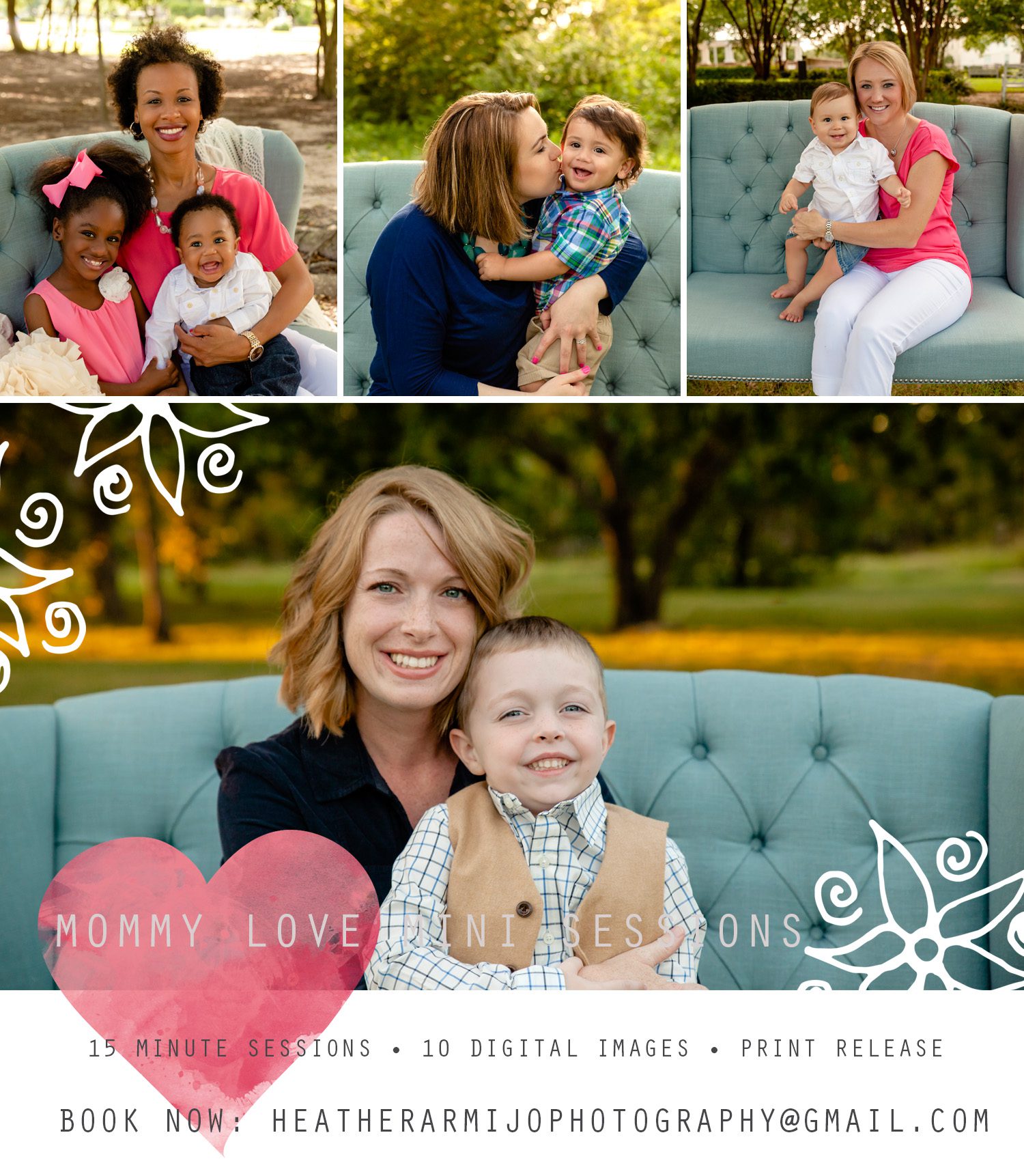 Mommy and me mini session outdoor katy texas