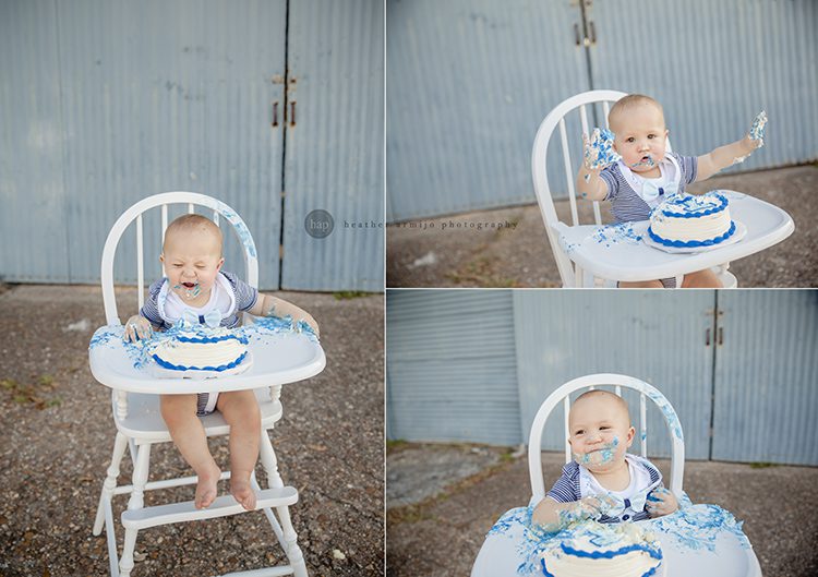 katy texas richmond cake smash outdoor one year first birthday portrait professional photographer