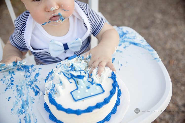 katy texas richmond cake smash outdoor one year first birthday portrait professional photographer