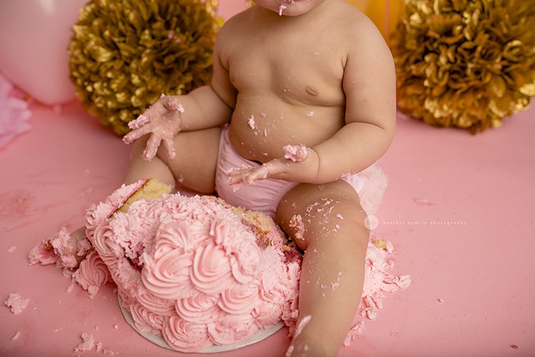 houston katy richmond baby newborn one year first birthday cake smash studio session