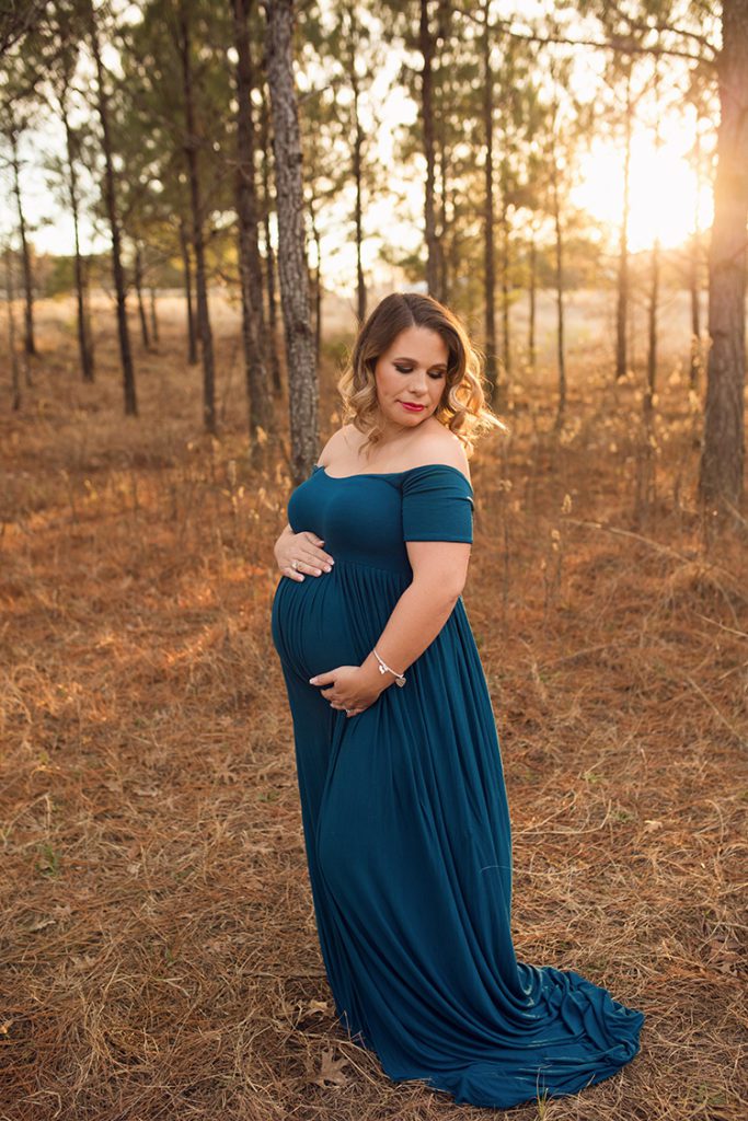 Houston Katy Texas maternity outdoor sunset session