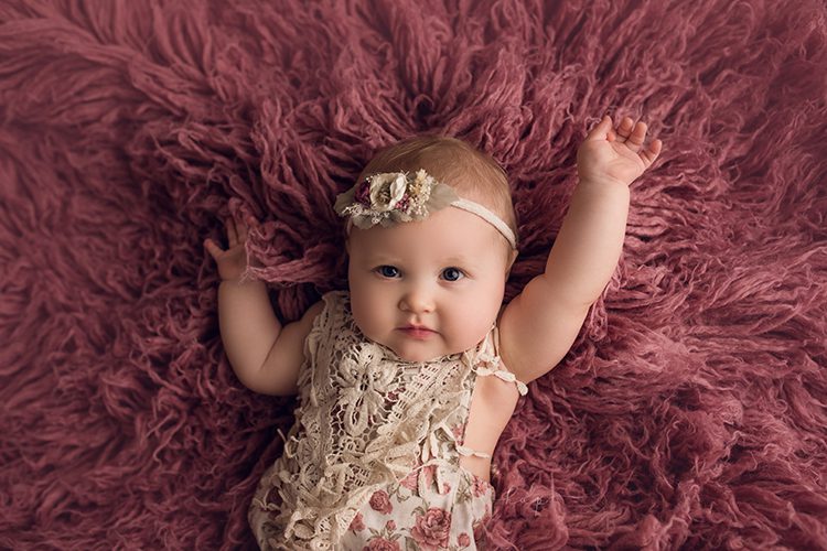 katy houston texas studio milestone baby 6 month session photographer