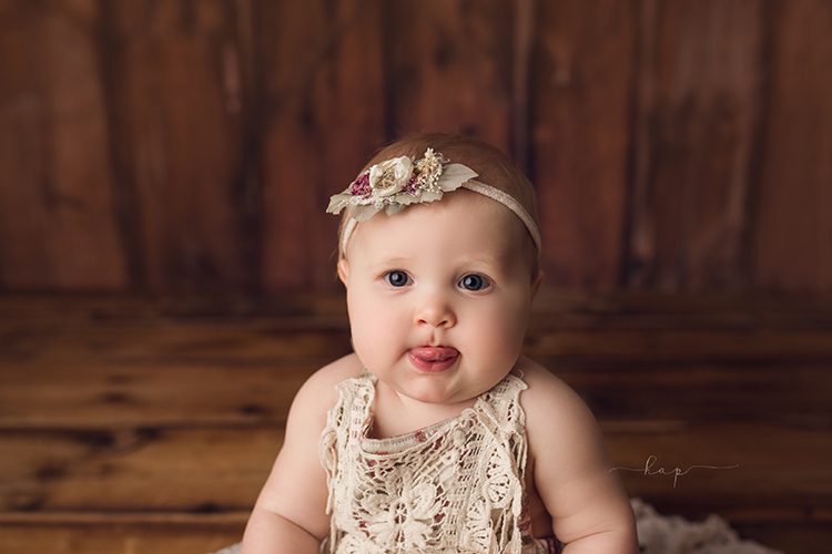 katy houston texas studio milestone baby 6 month session photographer