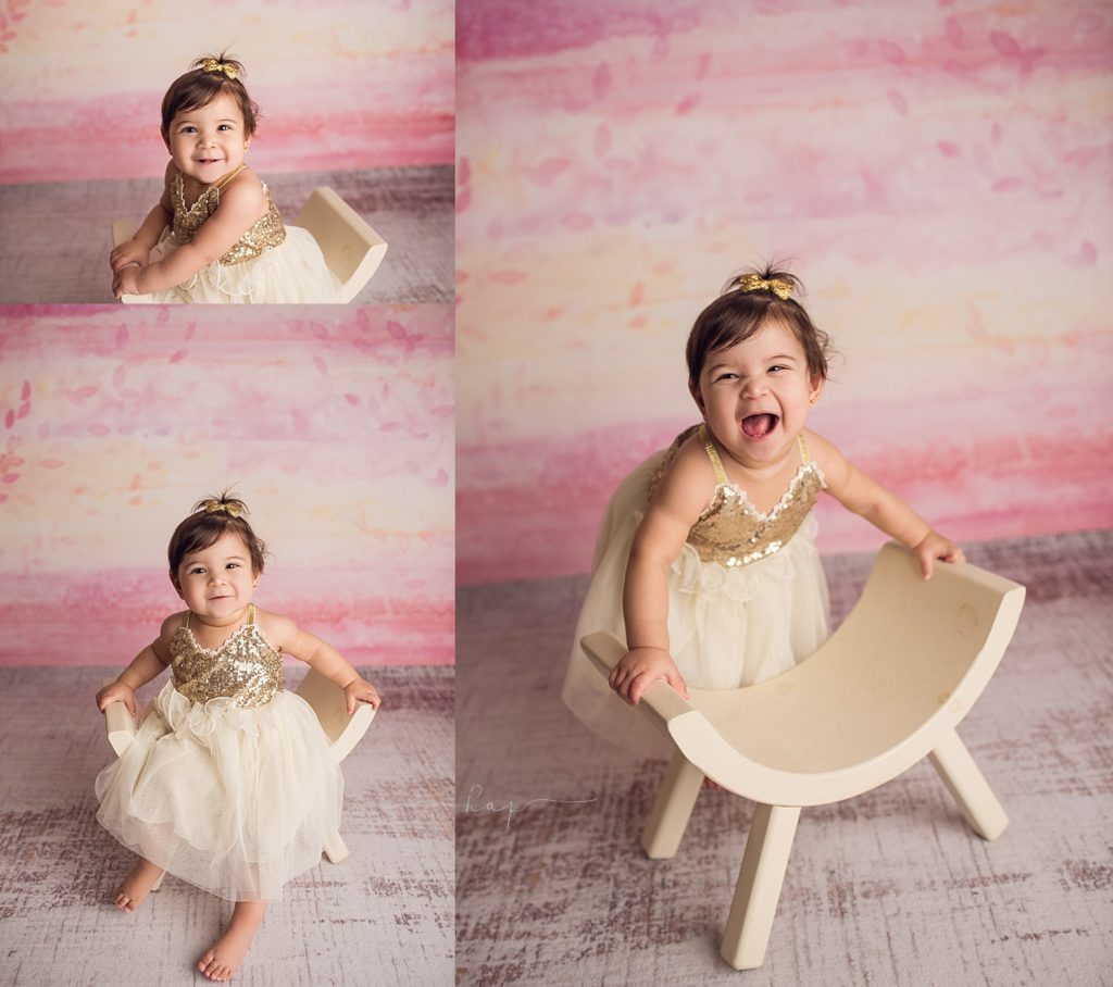 houston katy texas cake smash one year birthday baby milestone studio session best photographer