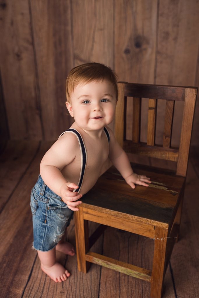 katy houston cake smash first birthday studio baby photographer