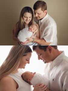 family photo with brand newborn baby houston texas