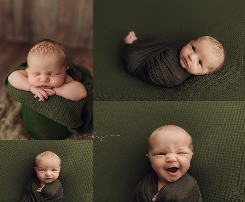 houston newborn awake smiling photo