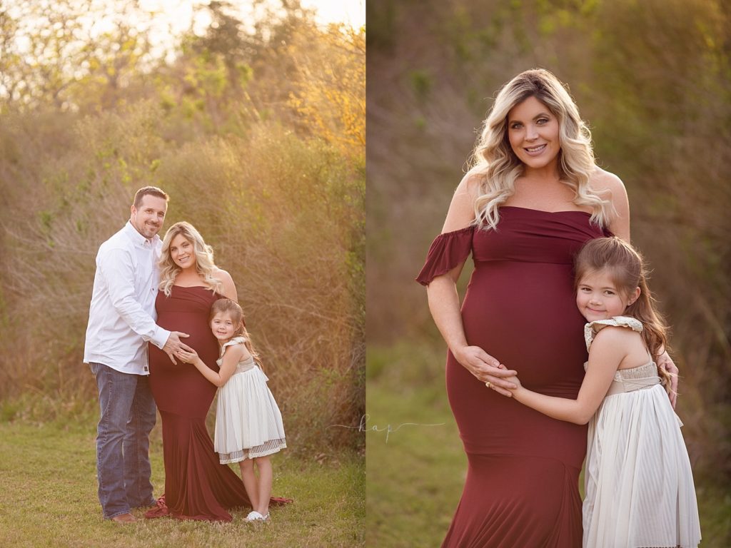 family photo shoot maternity expecting pregnancy in katy texas