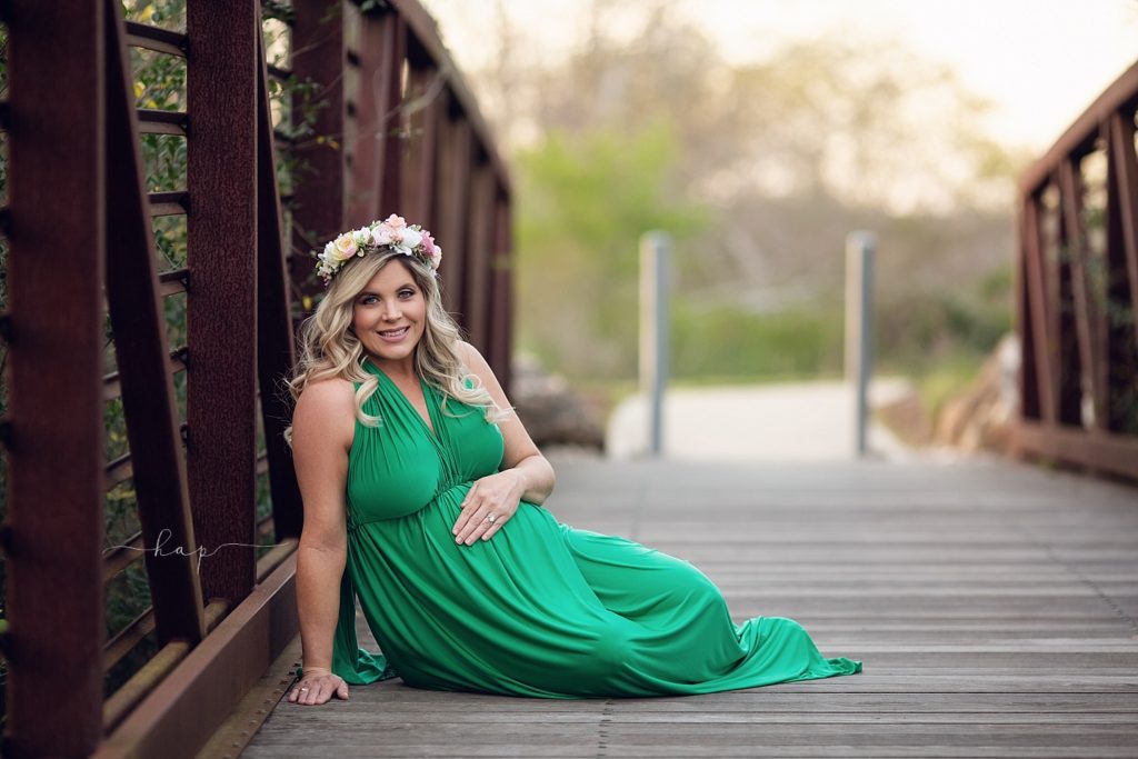 pregnancy maternity session katy texas at sunset
