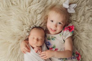 newborn baby and sibling photoshoot houston texas