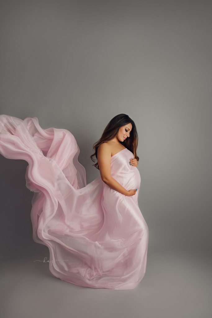 fine art studio maternity expecting photoshoot