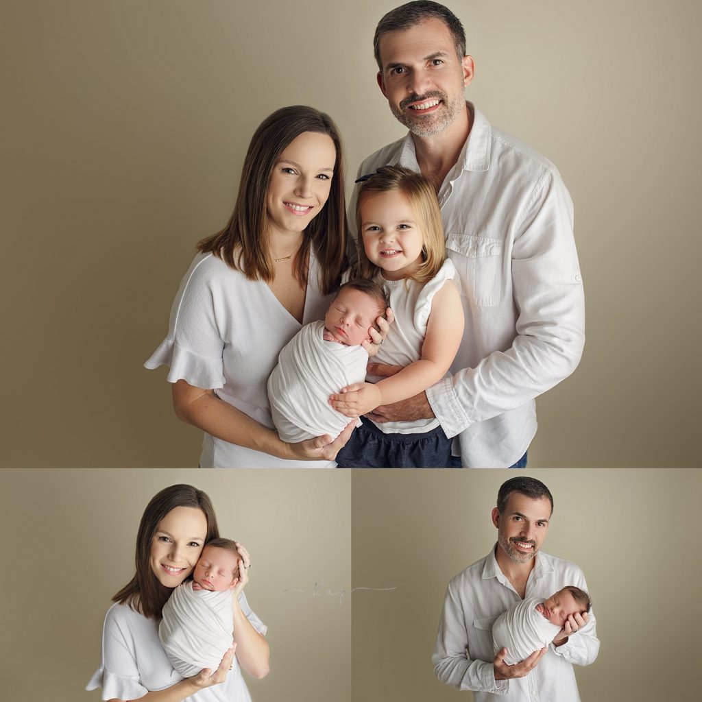 family photos newborn session studio portraits houston texas