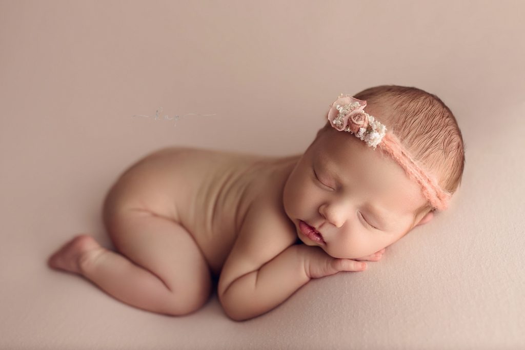 Houston newborn baby posed and photographed professional