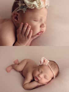 Houston newborn baby posed and photographed professional