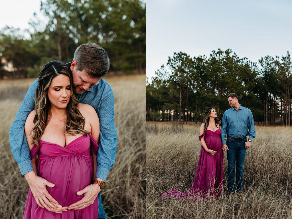 katy houston maternity sunset outdoor pregnancy photo session