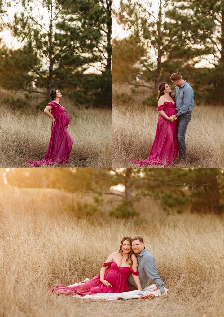 katy houston maternity sunset outdoor pregnancy photo session