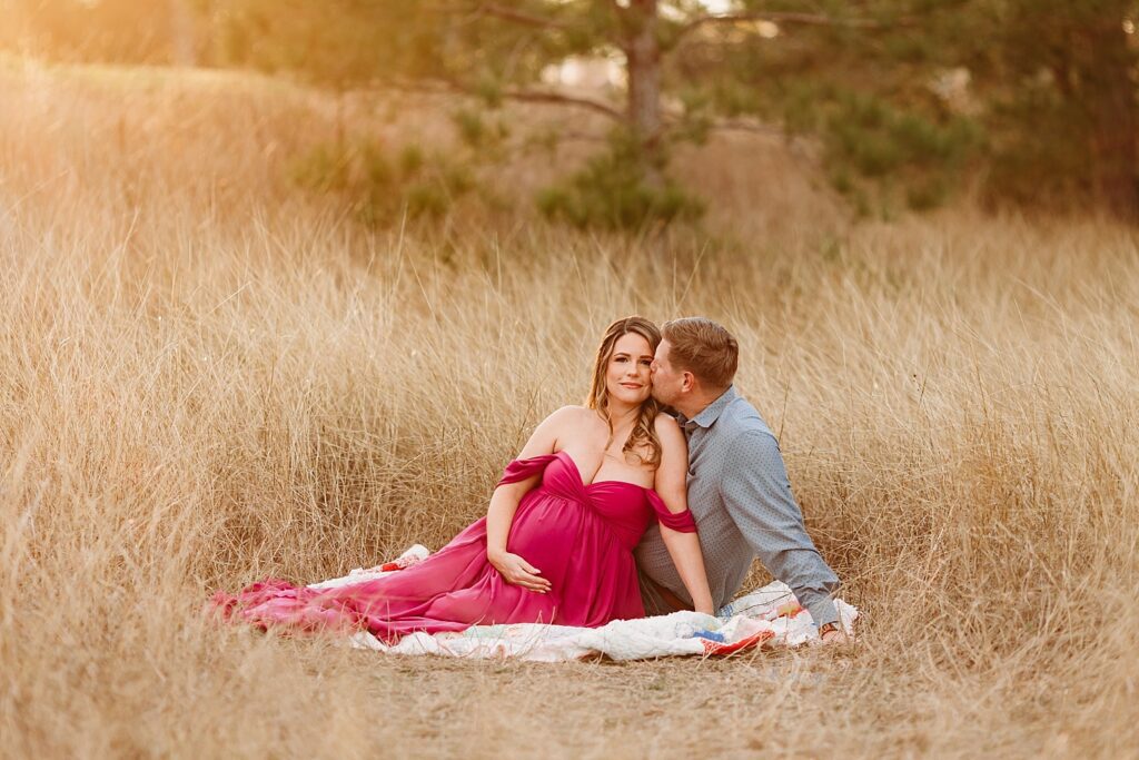 katy houston maternity sunset outdoor pregnancy photo session